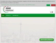 Tablet Screenshot of iran-forwarding.com
